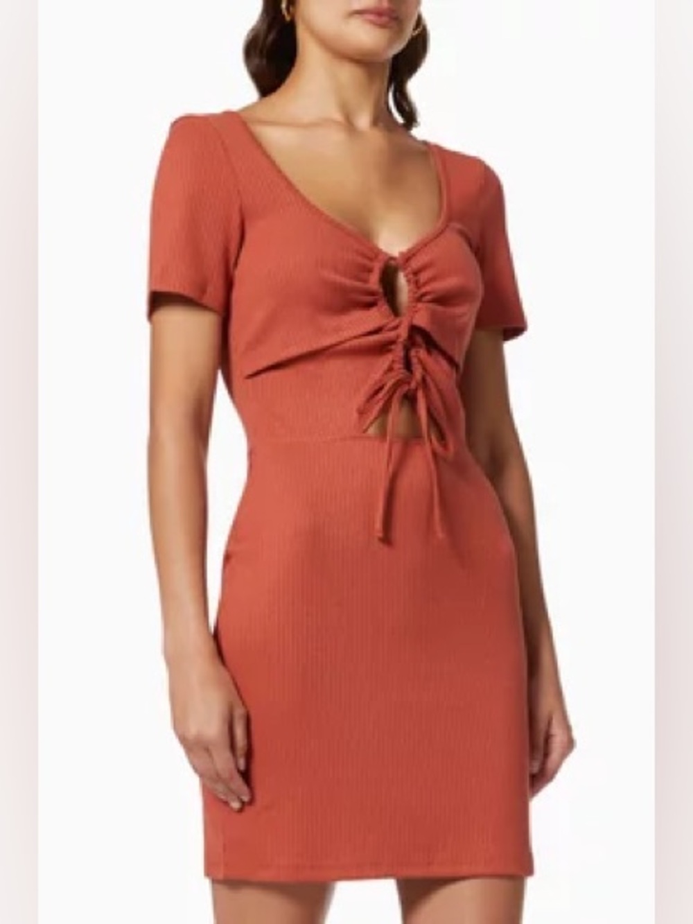 Minkpink XS Darling Tie Front Dress